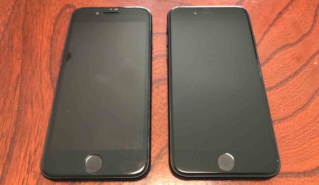 iPhone 7とiPhone SE（第2世代）の外観デザイン比較