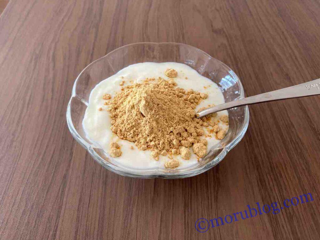 カスピ海ヨーグルト×きな粉